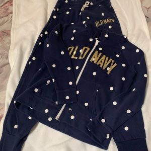 Girls jogger sweatpants and jacket